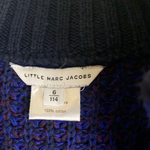Little Marc Jacob’s Navy and Burgundy Sweater size 6 - Picture 4 of 4